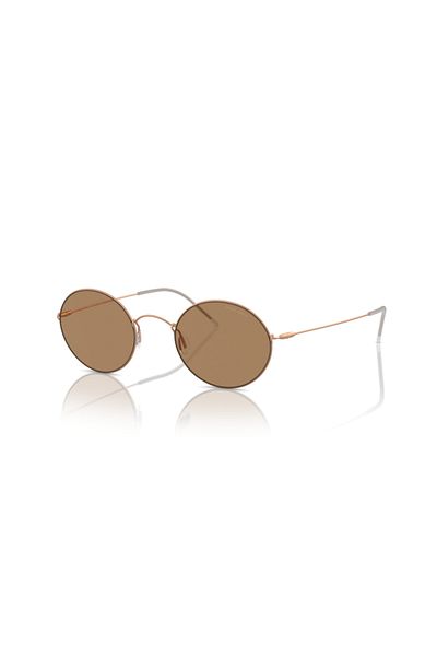 Giorgio Armani Man Oval Sunglasses- Ar 6115t - Lense Size:48mm - Matte Bronze