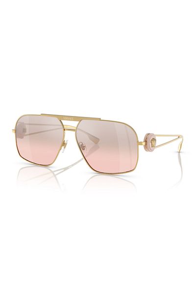 Versace Man Irregular Sunglasses- Ve 2269 - Lense Size:62mm - Gold