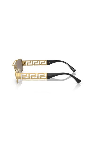 Versace Man Rectangle Sunglasses- Ve 2257 - Lense Size:60mm - Gold