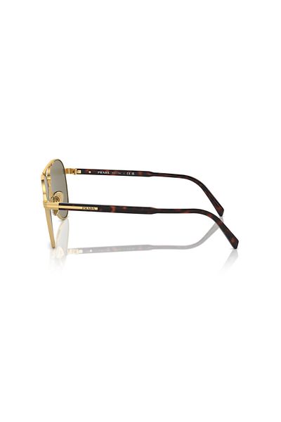 Prada Man Pilot Sunglasses- Pr A58s - Lense Size:58mm - Gold