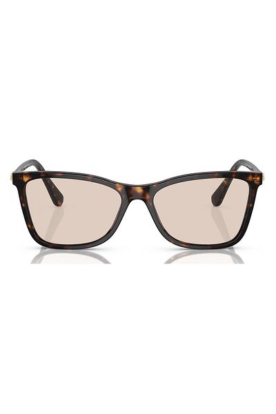 Swarovski Woman Rectangle Sunglasses- Sk 6004 - Lense Size:55mm - Dark Havana