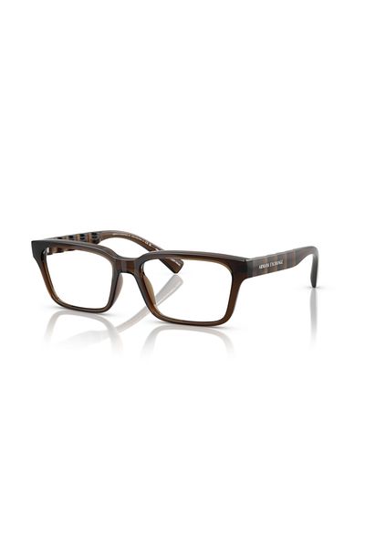 Armani Exchange Man Rectangle Eyeglasses- Ax 3116 - Lense Size:55mm - Shiny Transparent Green