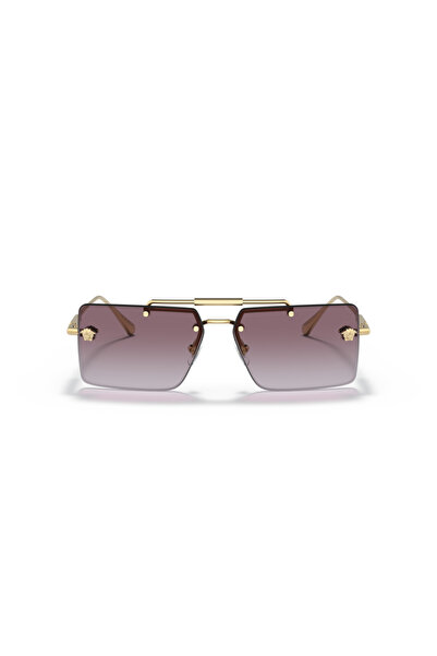 Versace Woman Rectangle Sunglasses- Ve 2245 - Lense Size:60mm - Gold