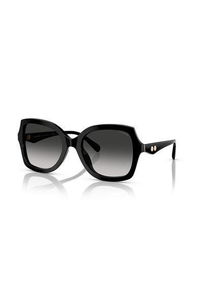 Coach Woman Butterfly Sunglasses- Hc 8410u - Lense Size:56mm - Black