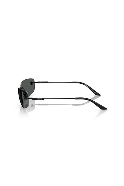 Versace Man Rectangle Sunglasses- Ve 2279 - Lense Size:60mm - Matte Black