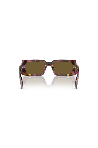Prada Woman Pillow Sunglasses- Pr A07s - Lense Size:52mm - Cognac Tortoise