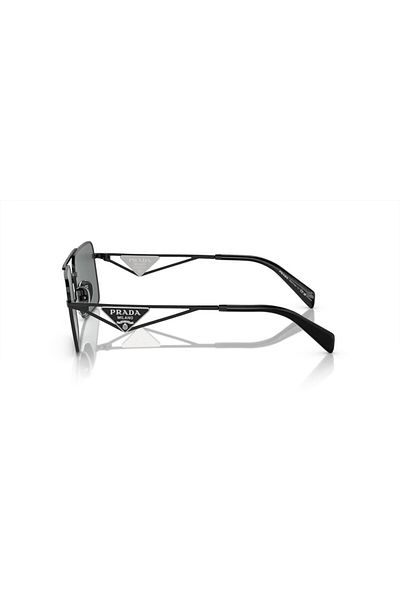 Prada Woman Rectangle Sunglasses- Pr A52s - Lense Size:56mm - Black
