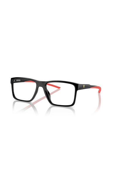 Scuderia Ferrari Ferrari Scuderia Man Rectangular Eyeglasses- Fz 8007u - Lense Size:54mm - Black