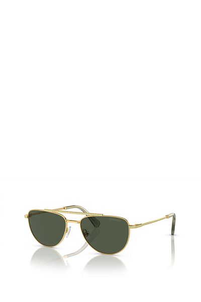 Swarovski Woman Irregular Sunglasses- Sk 7007 - Lense Size:53mm - Gold