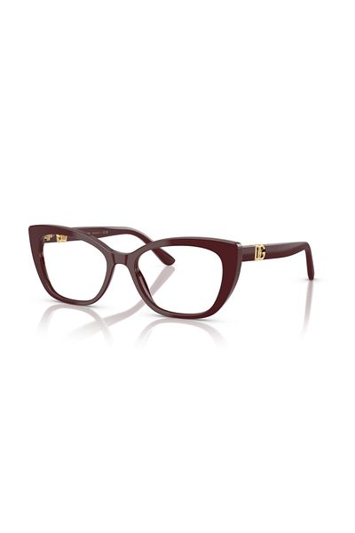 Dolce&Gabbana Dolce & Gabbana Woman Cat Eye Eyeglasses- Dg 3398 - Lense Size:52mm - Bordeaux