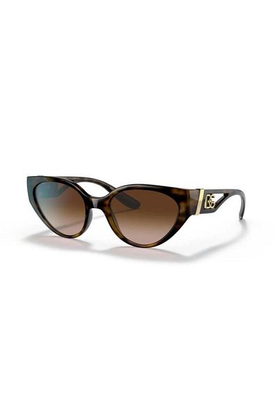Dolce&Gabbana Dolce & Gabbana Woman Cat Eye Sunglasses- Dg 6146 - Lense Size:54mm - Havana