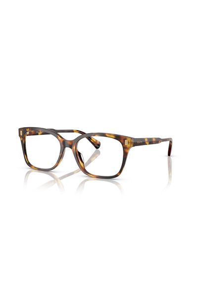 Ralph Woman Rectangle Eyeglasses- Ra 7174u - Lense Size:53mm - Shiny Honey Havana