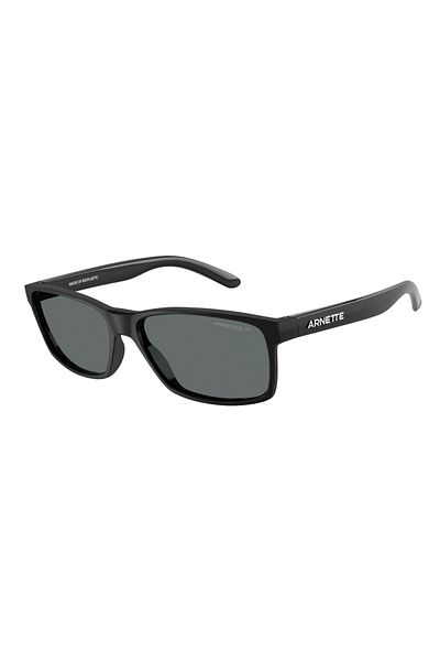 ARNETTE Man Rectangle Sunglasses- An 4185 - Lense Size:59mm - Rubber Black