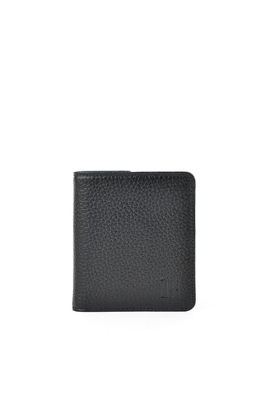 Ziya Men's Genuine Leather Wallet 1519841 Zd04 Black