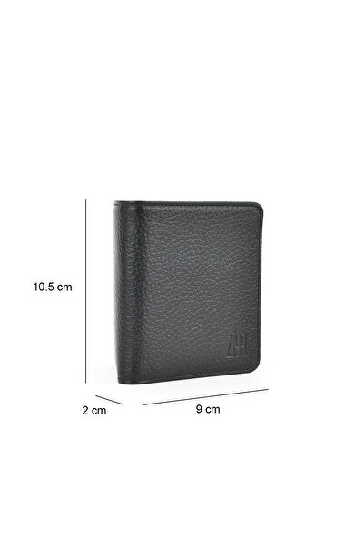 Ziya Чоловічий гаманець з натуральної шкіри 1519841ZD04 Чорний