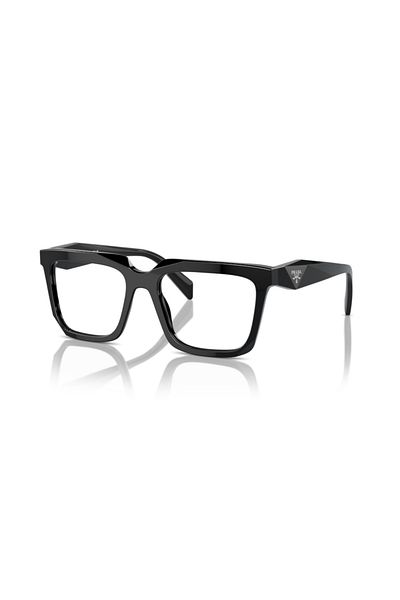 Prada Woman Rectangle Eyeglasses- Pr A19v - Lense Size:52mm - Black
