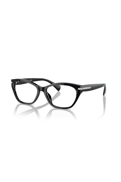 Ralph Lauren Ralph Woman Square Eyeglasses- Ra 7161u - Lense Size:53mm - Shiny Black
