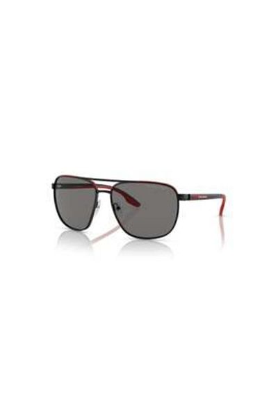 Prada Linea Rossa Man Pilot Sunglasses- Ps 50ys - Lense Size:62mm - Black/red