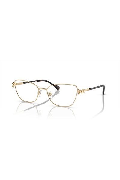 Swarovski Woman Pillow Eyeglasses- Sk 1006 - Lense Size:53mm - Pale Gold