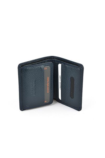 Ziya , Men's Genuine Leather Wallet 1519841 Zd04 Navy Blue