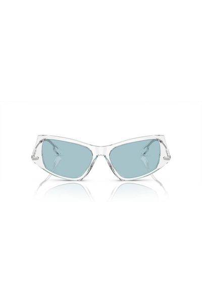 BURBERRY Woman Irregular Sunglasses- Be 4408 - Lense Size:52mm - Transparent