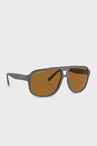 Armani Exchange نظارة شمسية مستطيلة للرجال - AX 4104S - مقاس العدسة: 61 مم - ...