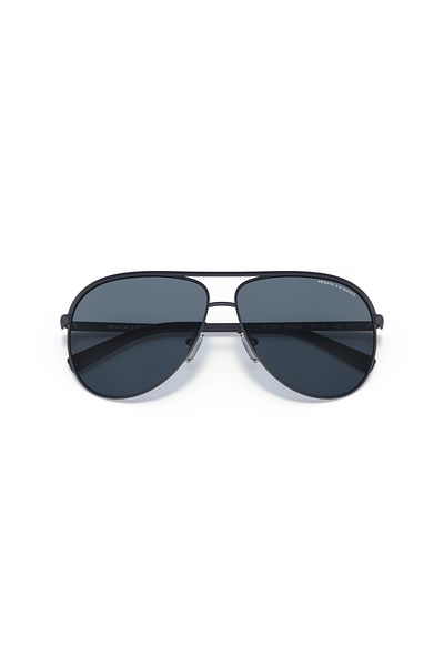 Armani Exchange Unisex Pilot Sunglasses- Ax 2002 - Lense Size:61mm - Matte Blue