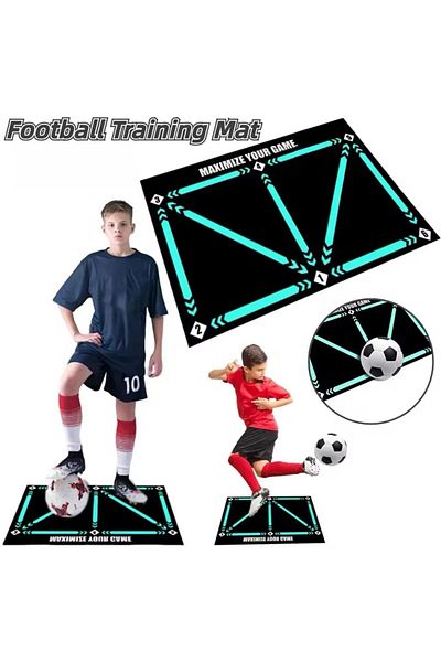 Schulzz Imported Original Non-Slip Rubber Football Training Mat and Training Set Ball Technique Development (1000Gr)