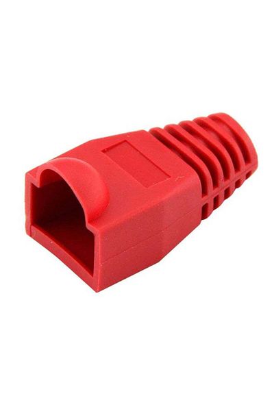 Generic 100-Piece Plastic Ethernet Cable Connector Plug Cover Red