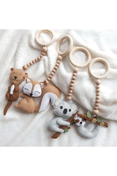 EFSBABY Baby Exercise Toys Animal Figures Baby Room Ornaments