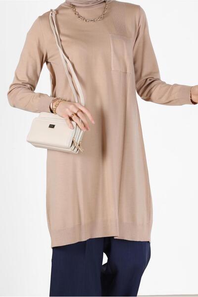 Alvina POCKET DETAIL BASIC KNITWEAR TUNIC 42003