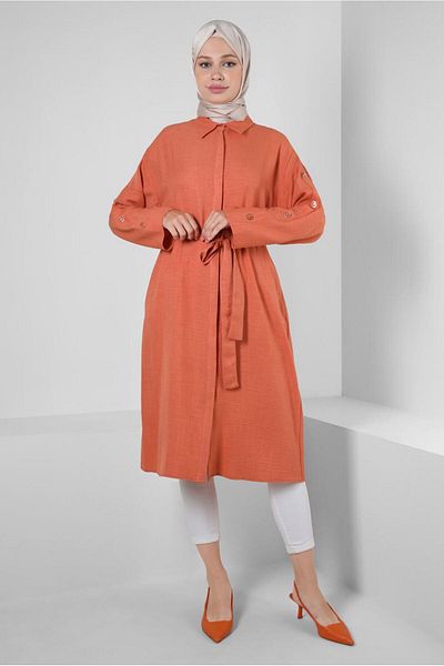 Alvina BELLOWED BUTTON DETAIL TUNIC 43835
