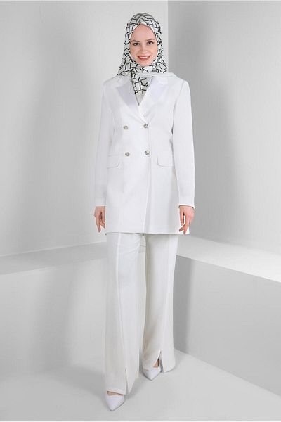 Alvina CROUVAZE COLLAR CLASSIC DOUBLE PANT SUIT 30321