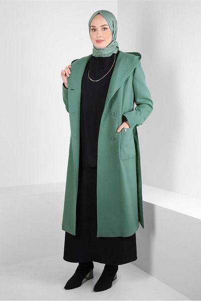 Alvina معطف بحزام 90445