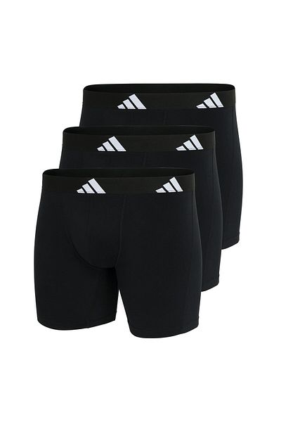 adidas Herren Boxershorts, 3er Pack - Boxer Briefs, Active Flex Cotton, Logo