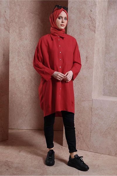 Alvina SHIRT COLLAR TUNIC 44471