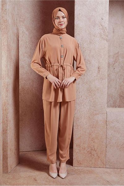 Alvina 44754 Model Set - Pantaloni cu Detaliu Stone