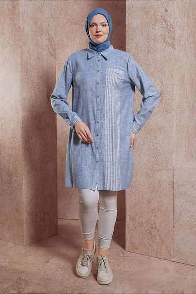 Alvina Tunic - Shirt Collar, Model 44593