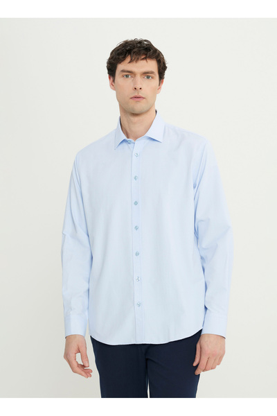 ALTINYILDIZ CLASSICS Altınyıldız Classics Regular Fit Klasik Yaka Açık Mavi Erkek Gömlek ACE020252170_AMV