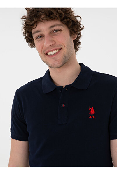 U.S. Polo Assn. U.S. Polo Assn. Темно-синя чоловіча поло-футболка TP04