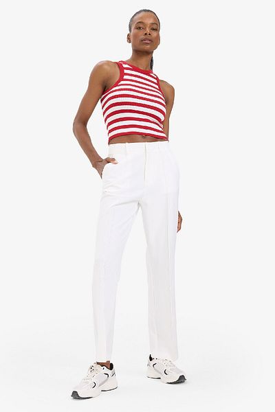 DeFacto Standard Fit Striped Crew Neck Athlete Athlete D9316Ax25Sp