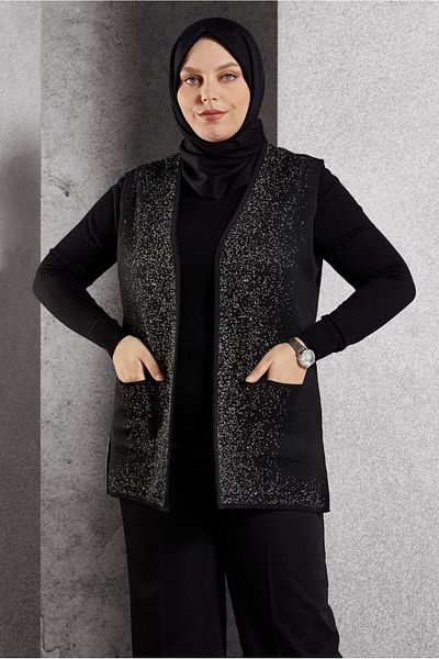 Alvina Large Size Knitting Vest 20627