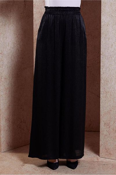 Alvina 70731 Model Satin Textured Wrap Pants