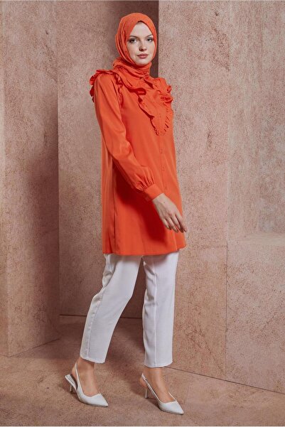 Alvina Firfir Detailed Shirt Tunic 44589