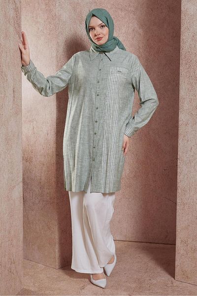 Alvina Tunic - Shirt Collar, Model 44593