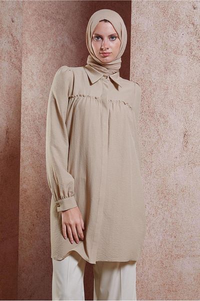 Alvina Tunic - Shirt Collar, Model 44489