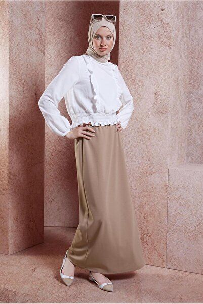 Alvina 60555 Model Elastic Waist Skirt