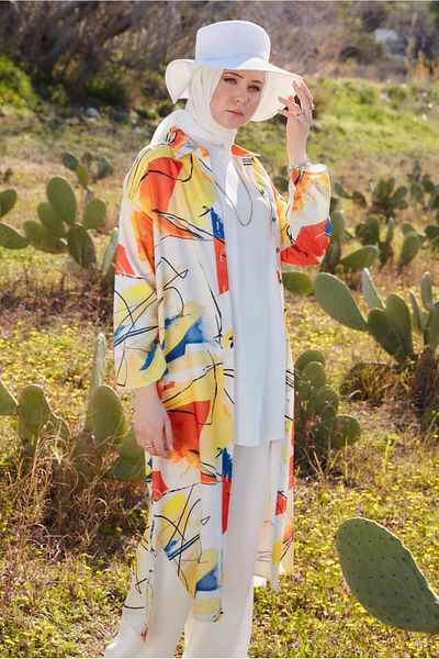 Alvina PATTERNED LONG TUNIC 44609