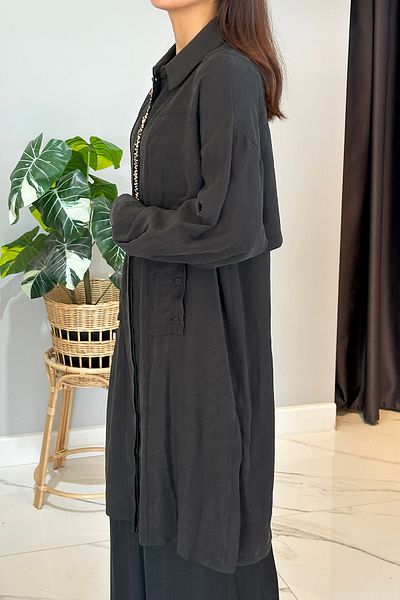 Ceremony Beaded Long Pasıon Tunic 5106 Black