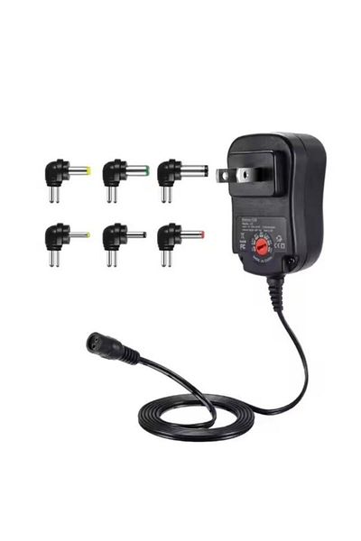 Generic Universal AC and DC Adapter Adjustable Power Adapter 12v2A Adjustable Power Charger with Head Black